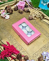 6 Tealights Dark Pink (Simple) 6 Tealights Dark Pink (Simple)