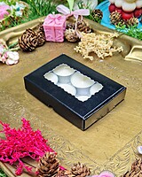 6 Tealights Black (Simple) 6 Tealights Black (Simple)