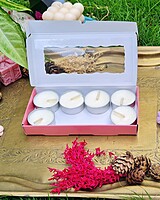 8 Tealights Dark Pink (Simple) 8 Tealights Dark Pink (Simple)