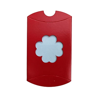 Pillow Box (Flower Window) Red