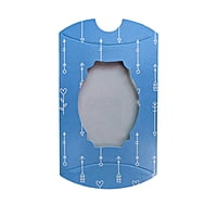 Pillow Box (Oval Window) Blue Arrow Pillow Box (Oval Window) Blue Arrow